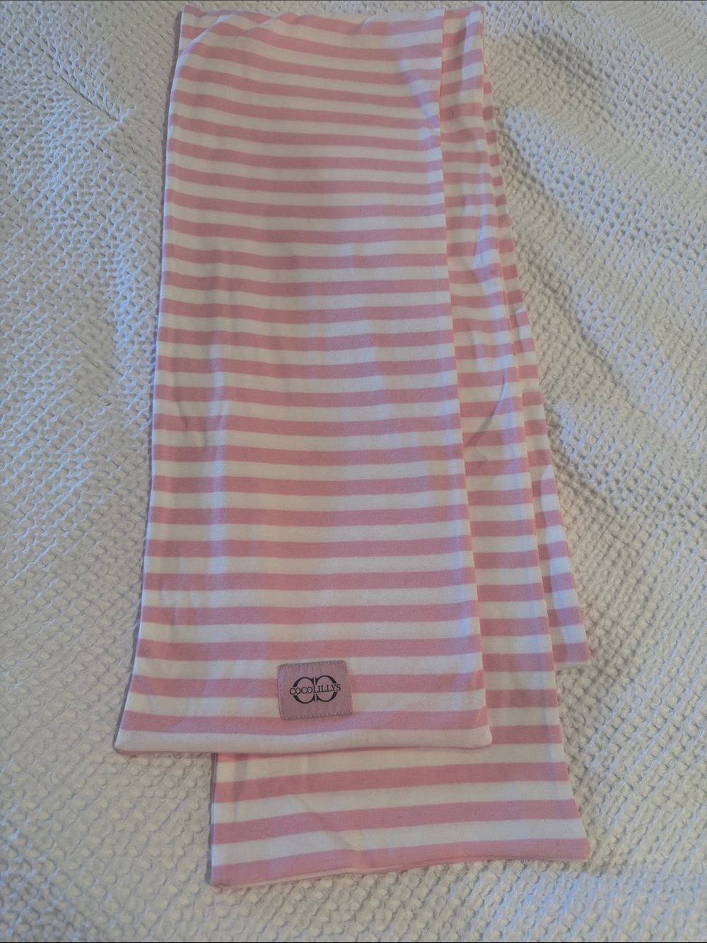 💗 Scarf by Cocolillys Pink and White Stripe Girl’s Women’s New In package